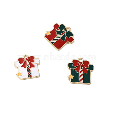 クリスマス合金エナメルペンダント(FIND-H055-17F-G)-1