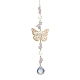Butterfly Brass Pendant Decorations(HJEW-TA00131-01)-1