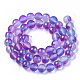 Frosted Spray Painted Glass Beads Strands(X-GLAA-N035-03C-C03)-2