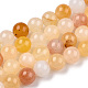 Chapelets de perles jaunes en aventurine naturelle(X-G-Q948-80A-6mm)-1