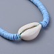 Handmade Polymer Clay Heishi Beads Braided Bracelets(BJEW-JB04318-04)-2