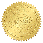 Self Adhesive Gold Foil Embossed Stickers, Medal Decoration Sticker, Eye of Horus Pattern, 5x5cm(DIY-WH0211-209)
