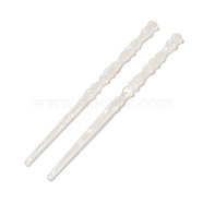 Opaque Acrylic Hair Sticks, Antique White, 181x9.5x3.5mm(OHAR-C011-02C)