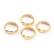 Brass Beads Frames, Long-Lasting Plated, Round Ring, Real 24K Gold Plated, 10x2.5mm, Hole: 1.2mm(KK-O133-014D-G)