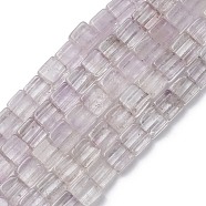 Natural Amethyst Beads Strands, Square, 9.5~10x9~10x5mm, Hole: 1mm, about 40pcs/strand, 15.75 inch(40cm)(G-C110-A01-01)