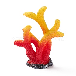 Resin Imitation Coral Ornaments, Artificial Coral for Aquarium Scenery Fish Tank Decoration, Red, 59x48x20mm(DJEW-G026-02B)