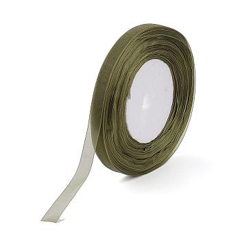 Sheer Organza Ribbon, DIY Material for Ribbon, Coffee, 1/2 inch(12mm), 500yards(457.2m)