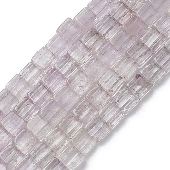 Natural Amethyst Beads Strands, Square, 9.5~10x9~10x5mm, Hole: 1mm, about 40pcs/strand, 15.75 inch(40cm)
