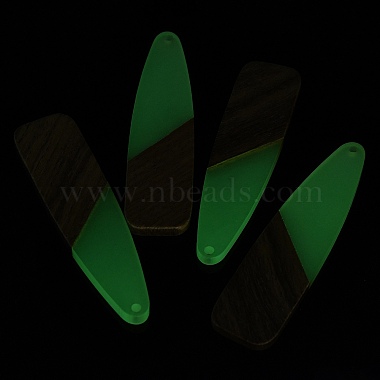 Luminous Glow in the Dark Wood & Resin Big Pendant(WOOD-H104-17)-4