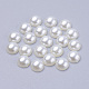 Half Round Domed Imitated Pearl Acrylic Cabochons(OACR-H001-6)-1