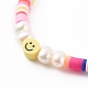 Handmade Polymer Clay Heishi Beaded Stretch Bracelets(X-BJEW-JB06143-05)-2