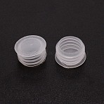 PE Plastic Bottle Caps, for Bottle, Column, White, 19.5x11~15mm(AJEW-WH0244-58B)