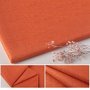 Polyester Imitation Linen Fabric, Sofa Cover, Garment Accessories, Rectangle, Coral, 29~30x19~20x0.09cm(DIY-WH0199-16J)