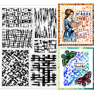 PVC Stamps, for DIY Scrapbooking, Photo Album Decorative, Cards Making, Stamp Sheets, Film Frame, Mixed Shapes, 21x14.8x0.3cm(DIY-WH0371-0186)