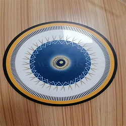 Acrylic Hanging Ornaments, for Home Wall Decoration, Evil Eye, Round Pattern, 100x3mm(PW22072982125)