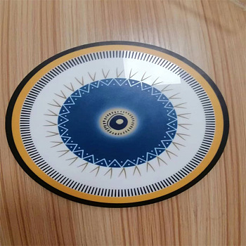 Acrylic Hanging Ornaments, for Home Wall Decoration, Evil Eye, Round Pattern, 100x3mm