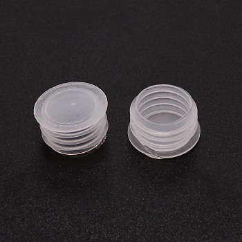 PE Plastic Bottle Caps, for Bottle, Column, White, 19.5x11~15mm