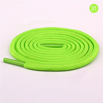 Polyester Cord Shoelace, Lawn Green, 4mm, 1m/strand