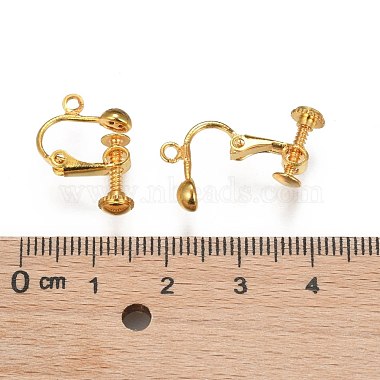 Brass Screw-Back Earring with Loop(X-EC143-M)-3