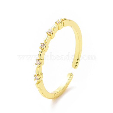 Clear Brass+Cubic Zirconia Finger Rings