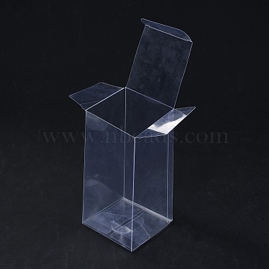 Emballage cadeau rectangle en plastique transparent pvc(CON-F013-01G)-3