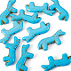 10pcs perles turquoise synth&eacute;tiques(G-TADJ0001-01E)-2
