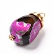 Natural Fire Crackle Agate Beads Pendants(PALLOY-JF00864)-4