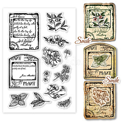 Custom PVC Plastic Clear Stamps, for DIY Scrapbooking, Photo Album Decorative, Cards Making, Other Plants, 160x110x3mm(DIY-WH0448-0367)