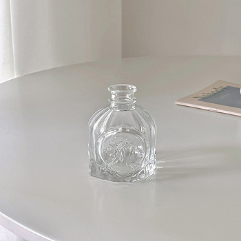 Mini Glass Vase, Micro Landscape Dollhouse Accessories, Pretending Prop Decorations, Clear, 65x80mm