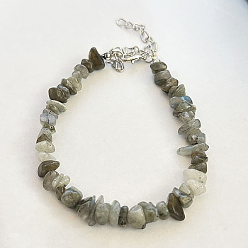 Natural Green Aventurine Chips Beaded Bracelet