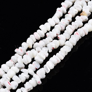 Creamy White Nuggets Trochus Shell Beads