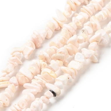 Misty Rose Nuggets Pink Shell Beads