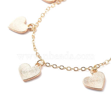 Alloy Enamel Heart Charms Bracelet(BJEW-JB08678)-5