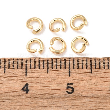 Messing Open Ringe springen(KK-G604-08G-23)-3