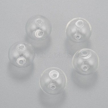 Handmade Blown Glass Globe Beads(X-DH017J-1)-7