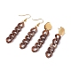 Chunky Acrylic Curb Chain Long Drop Earrings(EJEW-JE04772-04)-1