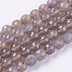 Chapelets de perles en agate grise naturelle(G-G580-8mm-08)-1