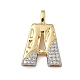 Brass Micro Pave Cubic Zirconia Pendants(KK-B126-02G-A)-1