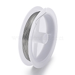 Non-Tarnish 10 Rolls 304 Stainless Steel Wire, Round, for Wire Wrapping Jewelry Making, Stainless Steel Color, 26 Gauge(0.4mm), about 65.62 Feet(20m)/roll(TWIR-H001-01A-P)