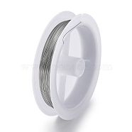 10 Rolls 304 Stainless Steel Wire, Round, for Wire Wrapping Jewelry Making, Stainless Steel Color, 26 Gauge(0.4mm), about 65.62 Feet(20m)/roll(TWIR-H001-01A-P)