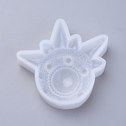 Silicone Molds, Resin Casting Molds, For UV Resin, Epoxy Resin Jewelry Making, Evil Eye, White, 71x75x20mm, Inner Size: 22mm(DIY-O005-03)