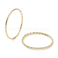 Ion Plating(IP) 304 Stainless Steel Textured Finger Rings, Real 18K Gold Plated, US Size 7 1/4(17.5mm)(X-RJEW-G298-03G)