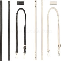 PU Leather Bag Tapes & Tags, with Imitation Leather Bag Handles, Bag Replacement Acessories, Mixed Color, 2sets/bag(FIND-CA0001-54)