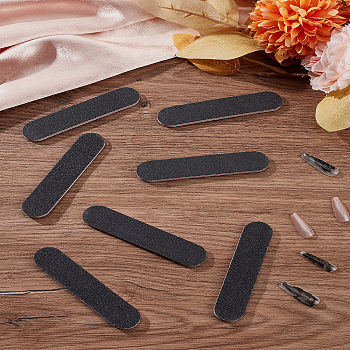 20Pcs Wood Double-sided Nail Art Manicure Buffer Files, Nail Polish Strip, Burnishing Stick, Black, 8.95x1.95x0.4cm