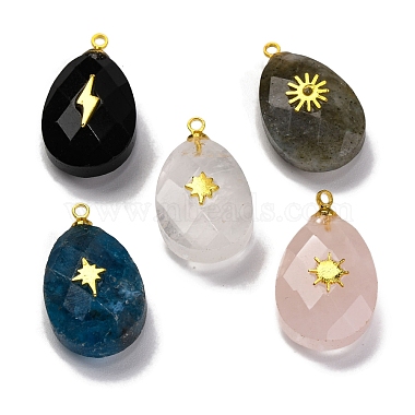 Golden Egg Mixed Stone Pendants