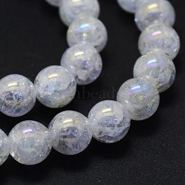 Perles de cristal de quartz craquelé naturel électroplaquées(G-K285-08-6mm)-3
