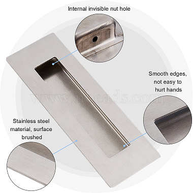 304 Poignée de porte de grange à tirette affleurante en acier inoxydable(FIND-WH0155-026)-5