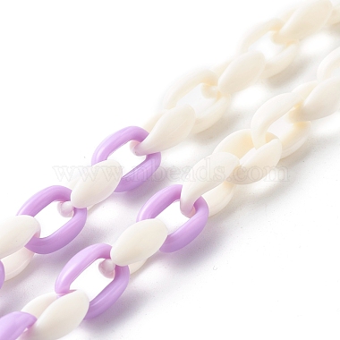 Acrylic Cable Chain Necklaces(NJEW-JN03626)-5