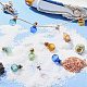 10Pcs 5 Colors Round Glass Cork Bottles Ornament(GLAA-FS0001-73)-9