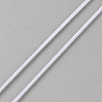 25M Elastic Beading Threads for Seed Beads, White, 0.8mm, about 27.34 Yards(25m)/Skein(OCOR-WH0085-70)